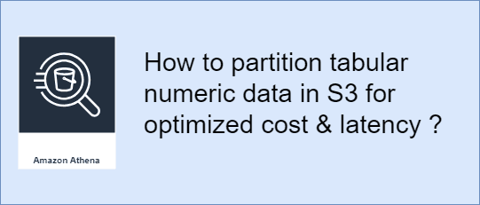 Cover Image for AWS Athena - Partitioning tips when building Data Lake with Tabular numeric data