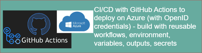 Cover Image for CI / CD with GitHub Actions - deploying on Azure [app & bot service] with GitHub reusable workflows !